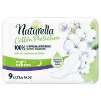 Naturella Cotton Protection Ultra Night podpaski, 9 sztuk