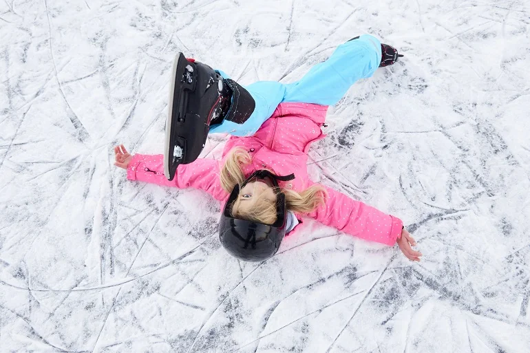 lesiones en la cabeza por patinaje sobre hielo