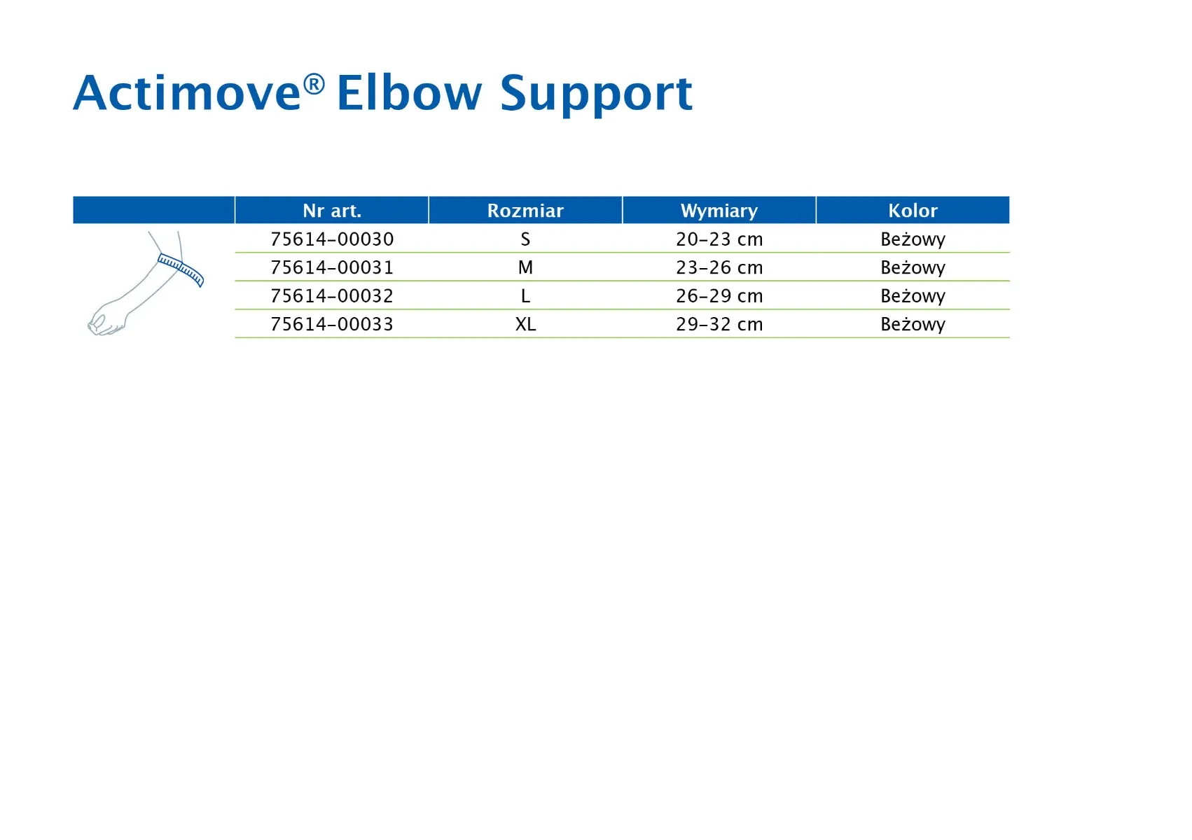 Actimove® Everyday Supports opaska na łokieć beżowa rozmiar S, 1 szt. 