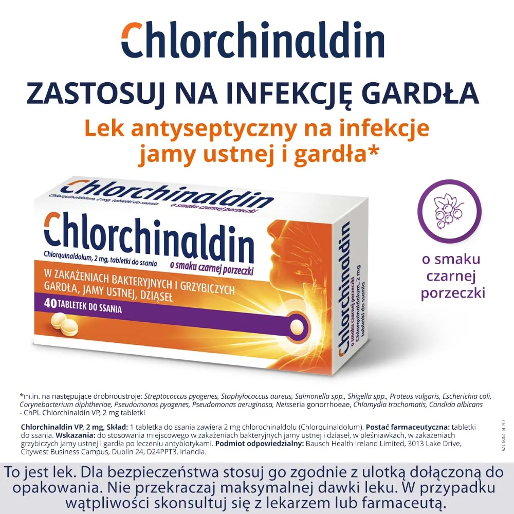 Chlorchinaldin VP 2 mg, 40 tabletek do ssania
