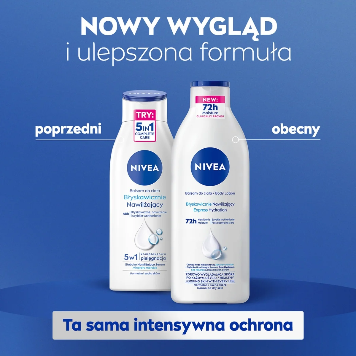 Nivea balsam do ciała błyskawicznie nawilżający, 400 ml