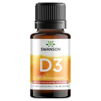 Swanson Witamina D3, suplement diety, płyn, 29,6 ml 