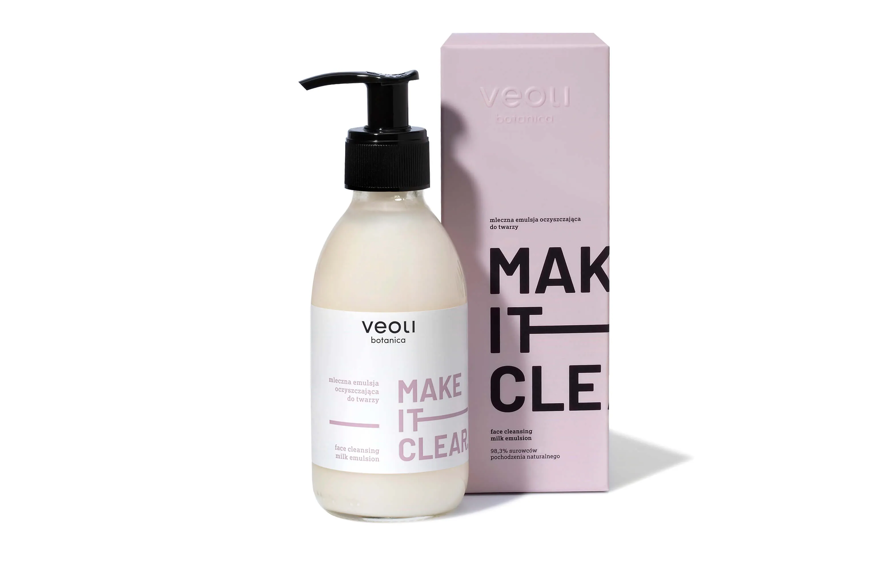 Veoli Botanica Make It Clear, mleczna emulsja oczyszczająca do twarzy, 200 ml