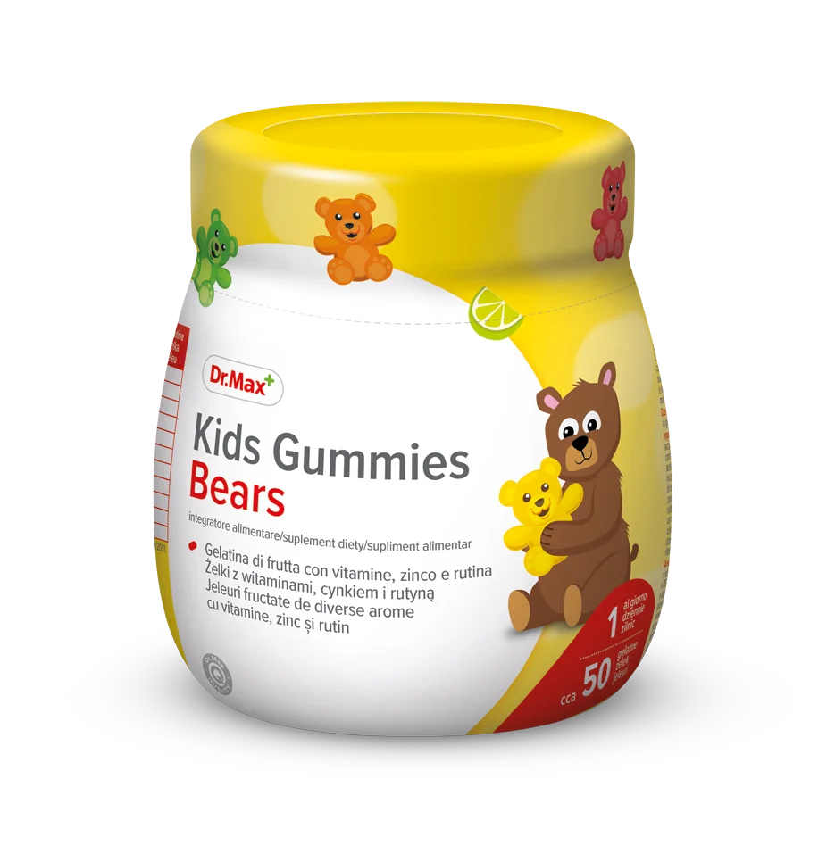 Kids Gummies Bears Dr. Max żelki witaminowe suplement diety, około 50 żelków