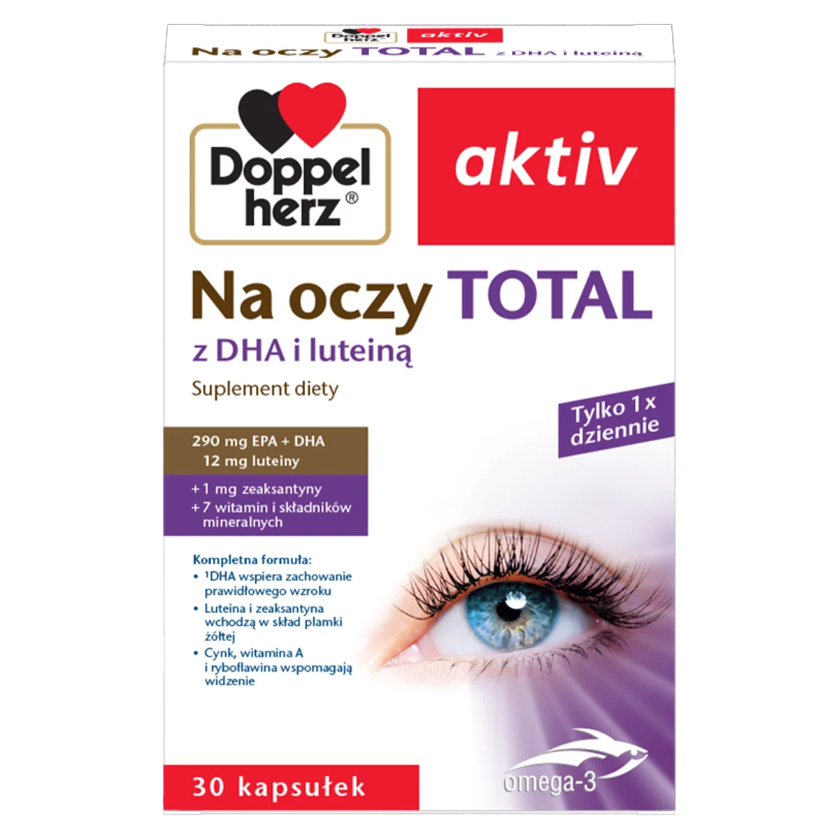 Doppelherz Aktiv Na oczy TOTAL z DHA i luteiną 30 kapsułek