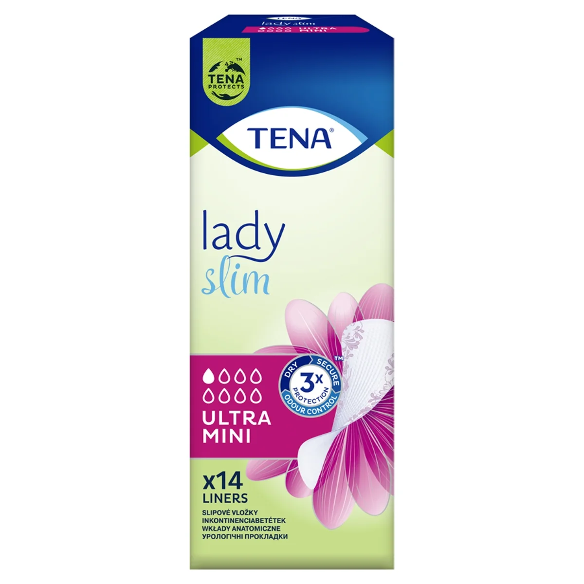 TENA Lady Slim specjalistyczne wkładki Ultra Mini, 14 sztuk