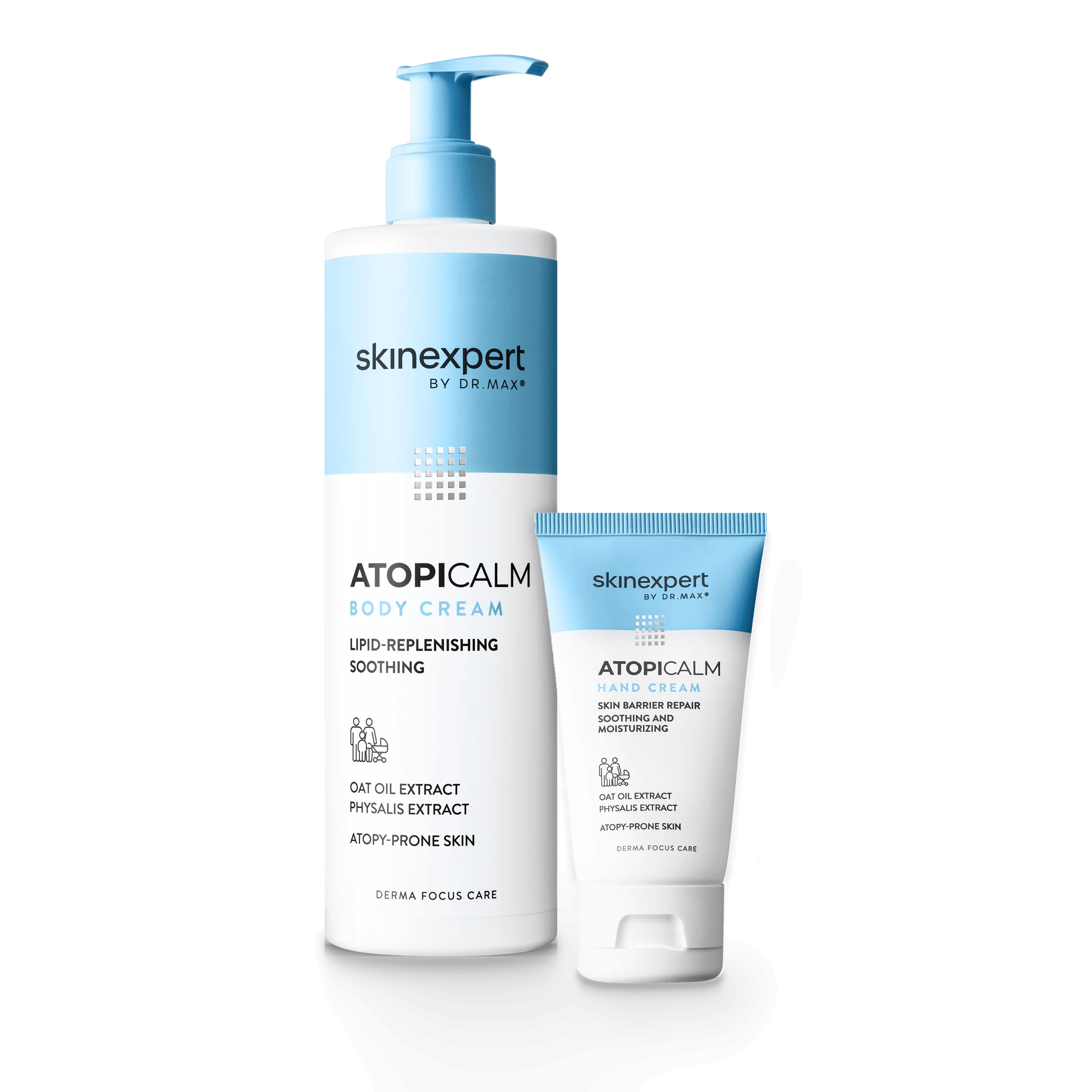 Komplet troski o skórę atopową Skinexpert by Dr. Max® Atopicalm krem do rąk 50 ml + Skinexpert by Dr. Max® Atopicalm krem do ciała 400 ml