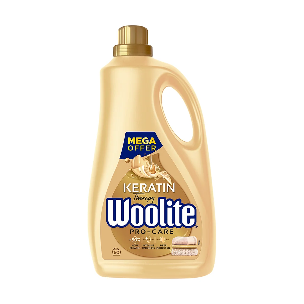 Woolite Keratin Therapy Pro-Care płyn do prania białego i jasnych kolorów, 4,5 l, 75 prań