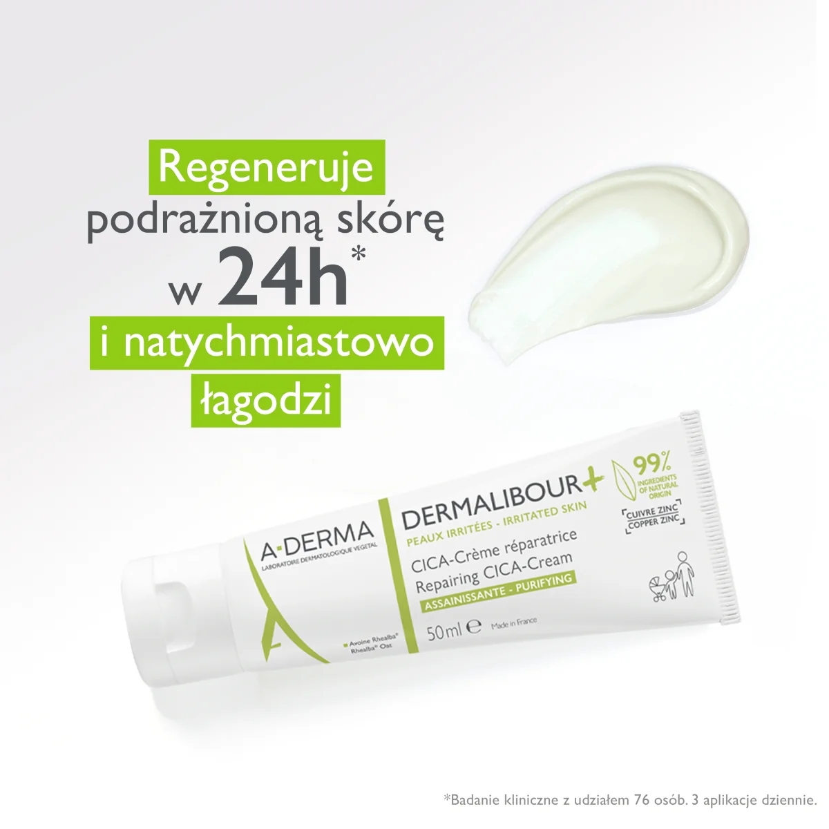 A-Derma Dermalibour + Cica krem regenerujący, 100 ml