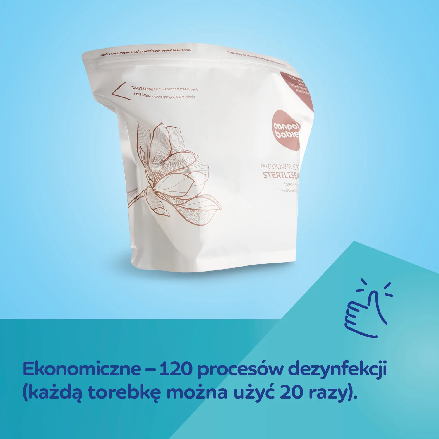Canpol Babies woreczki do sterylizacji w kuchence mikrofalowej, 6 szt.