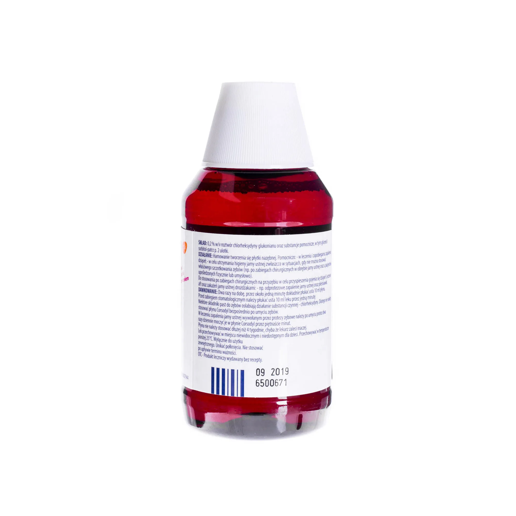Corsodyl - syrop przeciwbakteryjny o smaku miętowym, 300 ml 