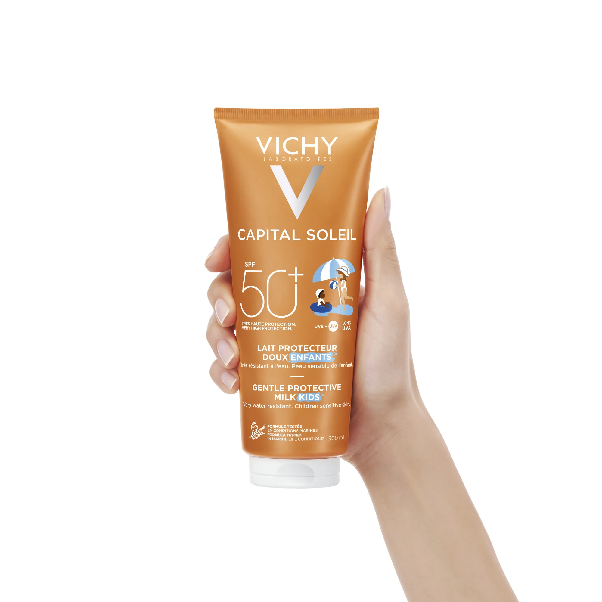 Vichy Capital Soleil, Ochronne mleczko dla dzieci SPF50+, 300ml