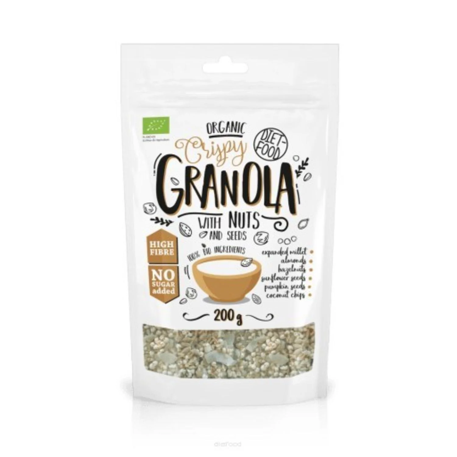 DIET-FOOD Granola z orzechami 200 g