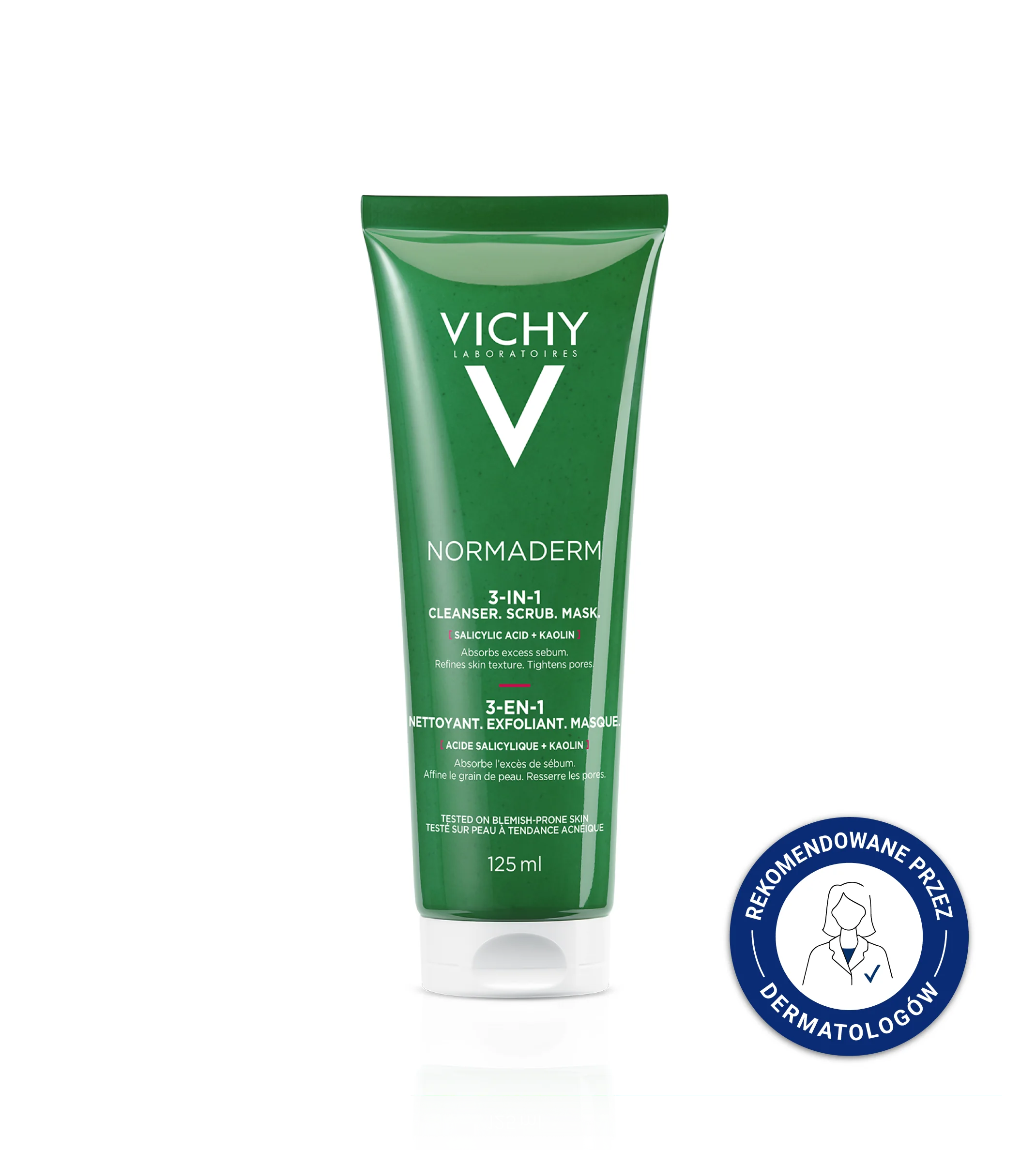 Vichy Normaderm preparat oczyszczający 3w1, 125 ml