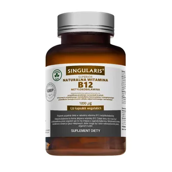 Singularis Superior Naturalna Witamina B12 Metylokobalamina, suplement diety, 120 kapsułek 