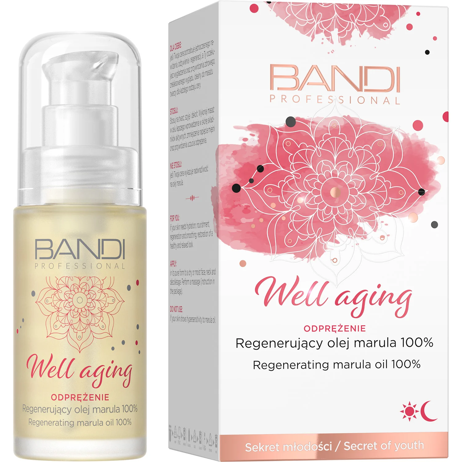 BANDI Well Aging regenerujący olej marula 100%, 30 ml