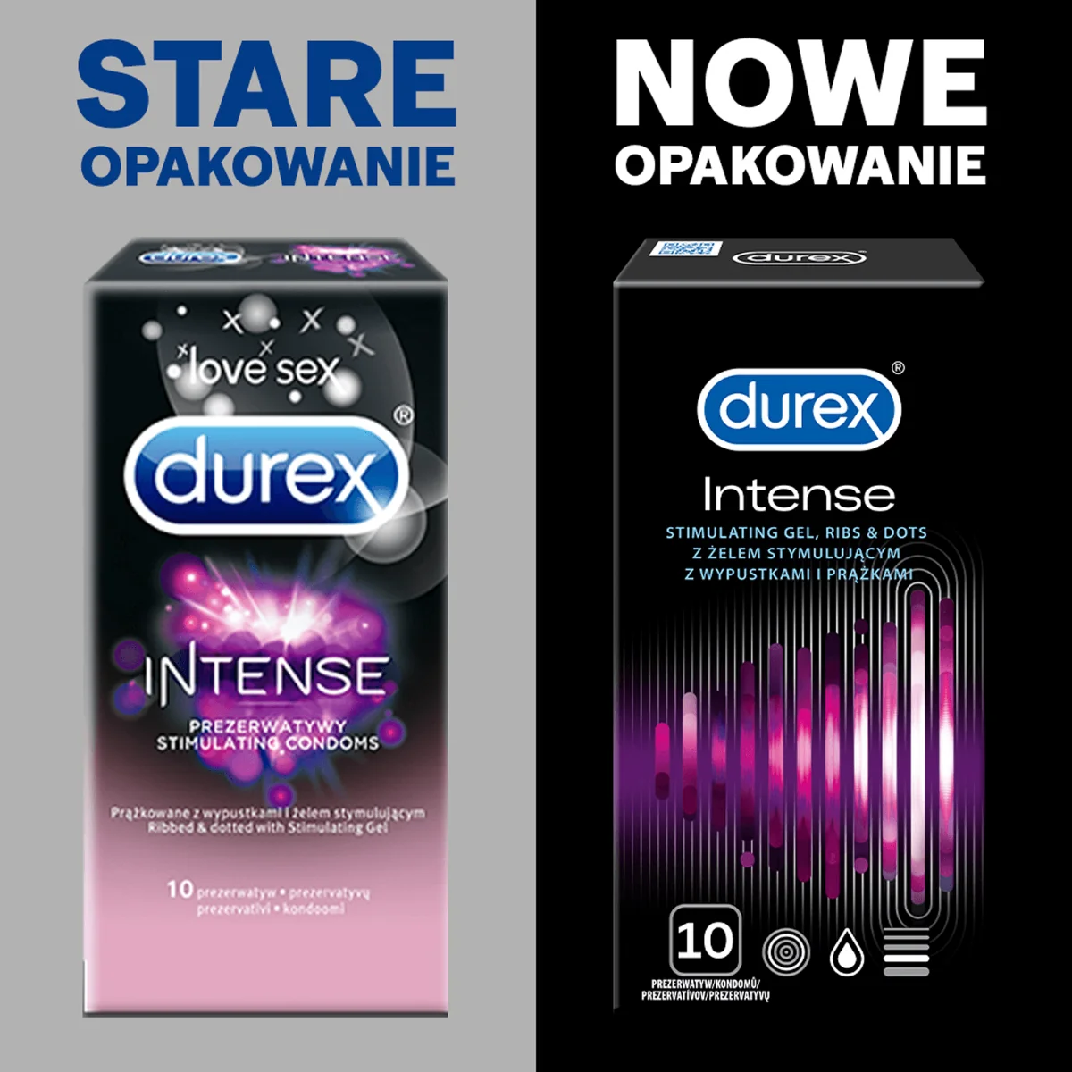 Durex Intense prezerwatywy, 10 szt.