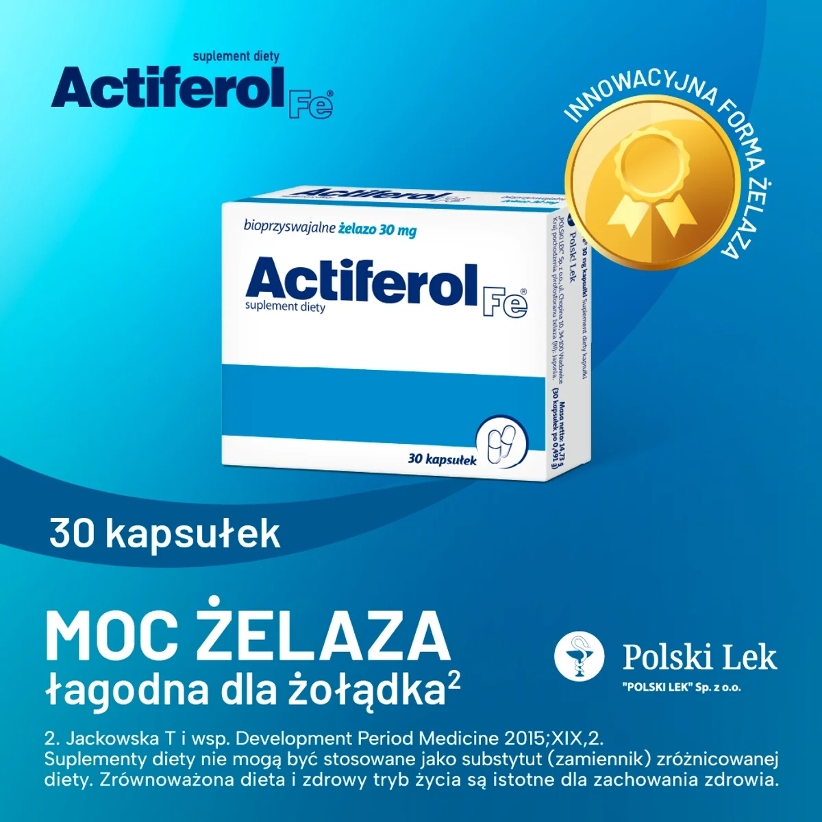 Actiferol Fe 30 mg 30 kapsułek