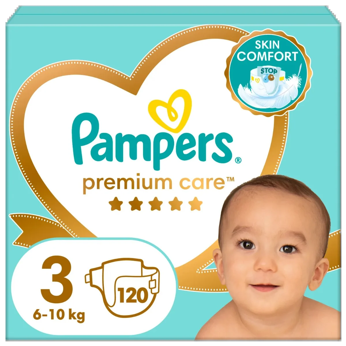 Pampers Premium Care pieluchy, rozmiar 3, 120 szt.