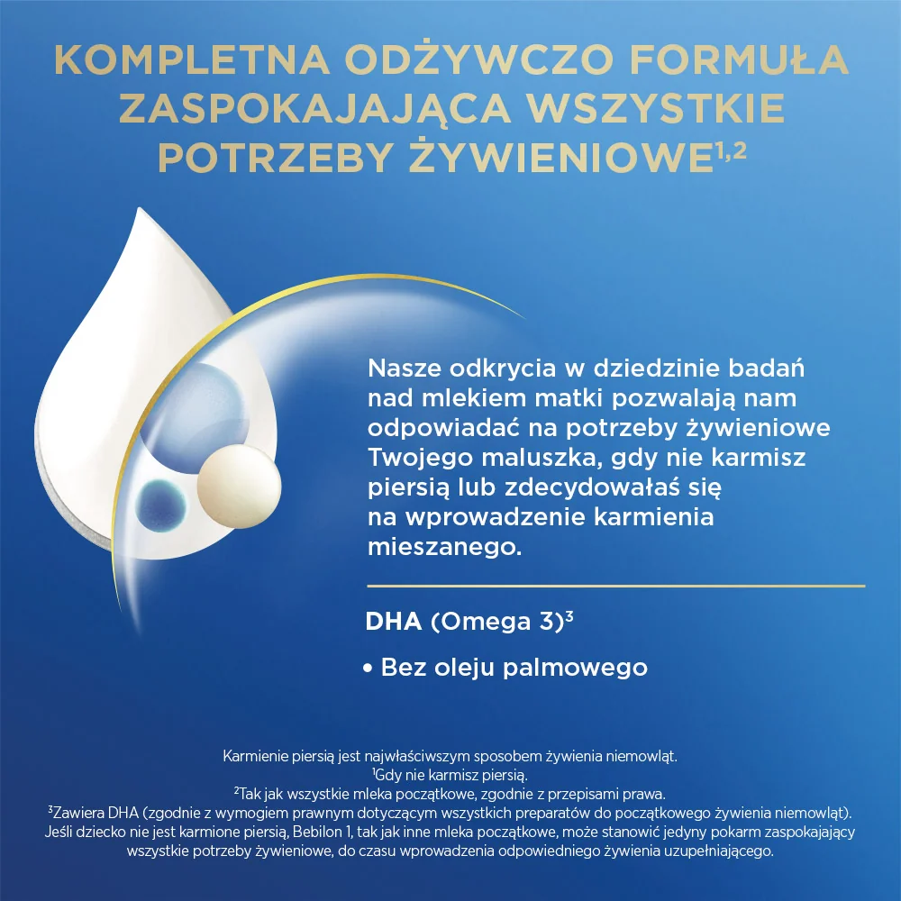 Bebilon 1 Advance Pronutra mleko początkowe od urodzenia, 1000 g