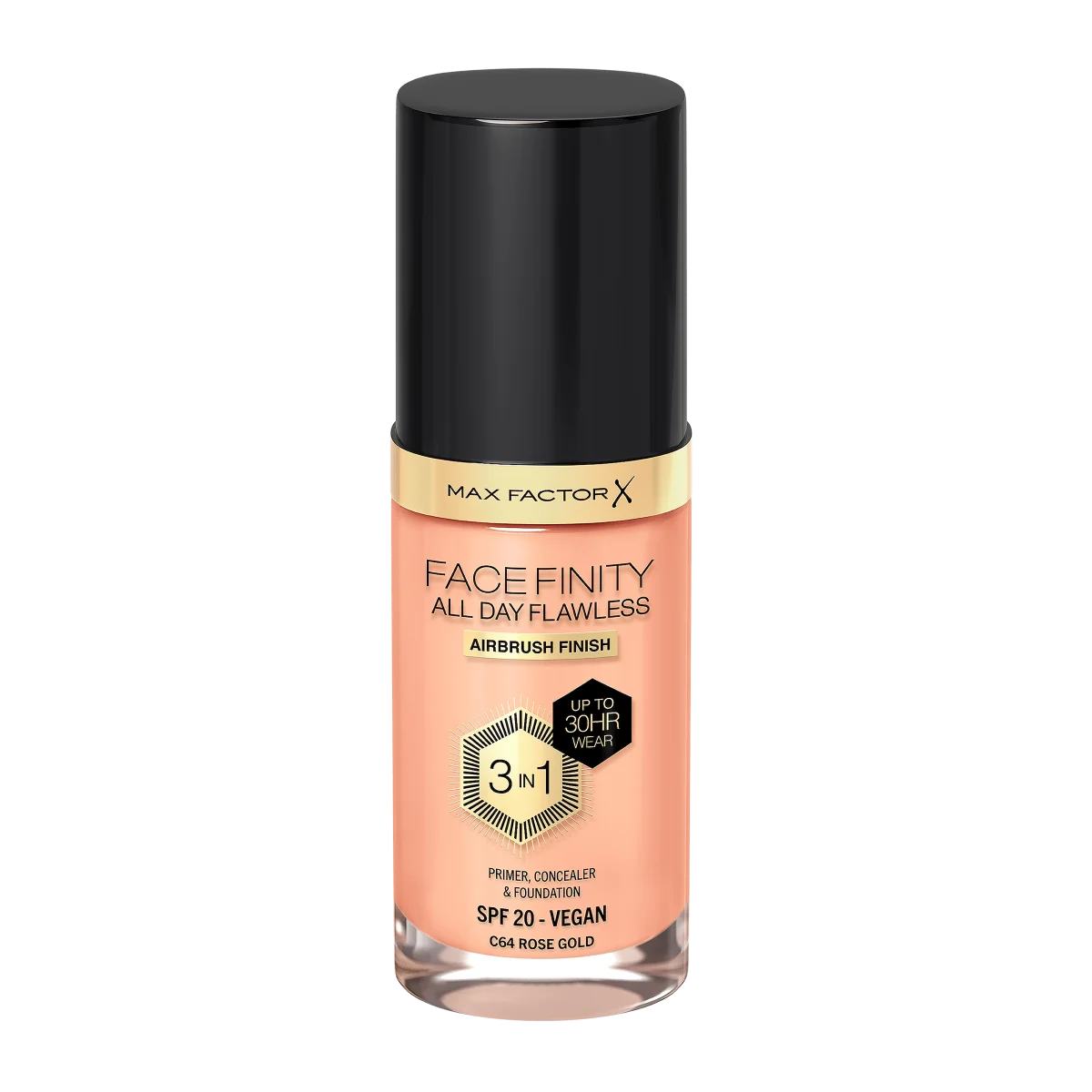 Max Factor Facefinity All Day Flawless Podkład do twarzy 3w1 C64 Rose Gold, 30 ml