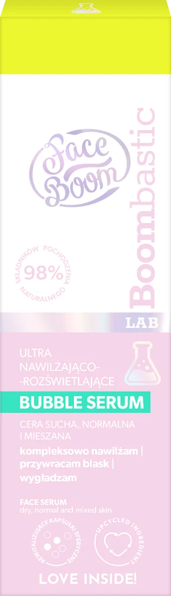 FaceBoom Boombastic Lab ultra nawilżająco-rozświetlające bubble serum, 30 ml