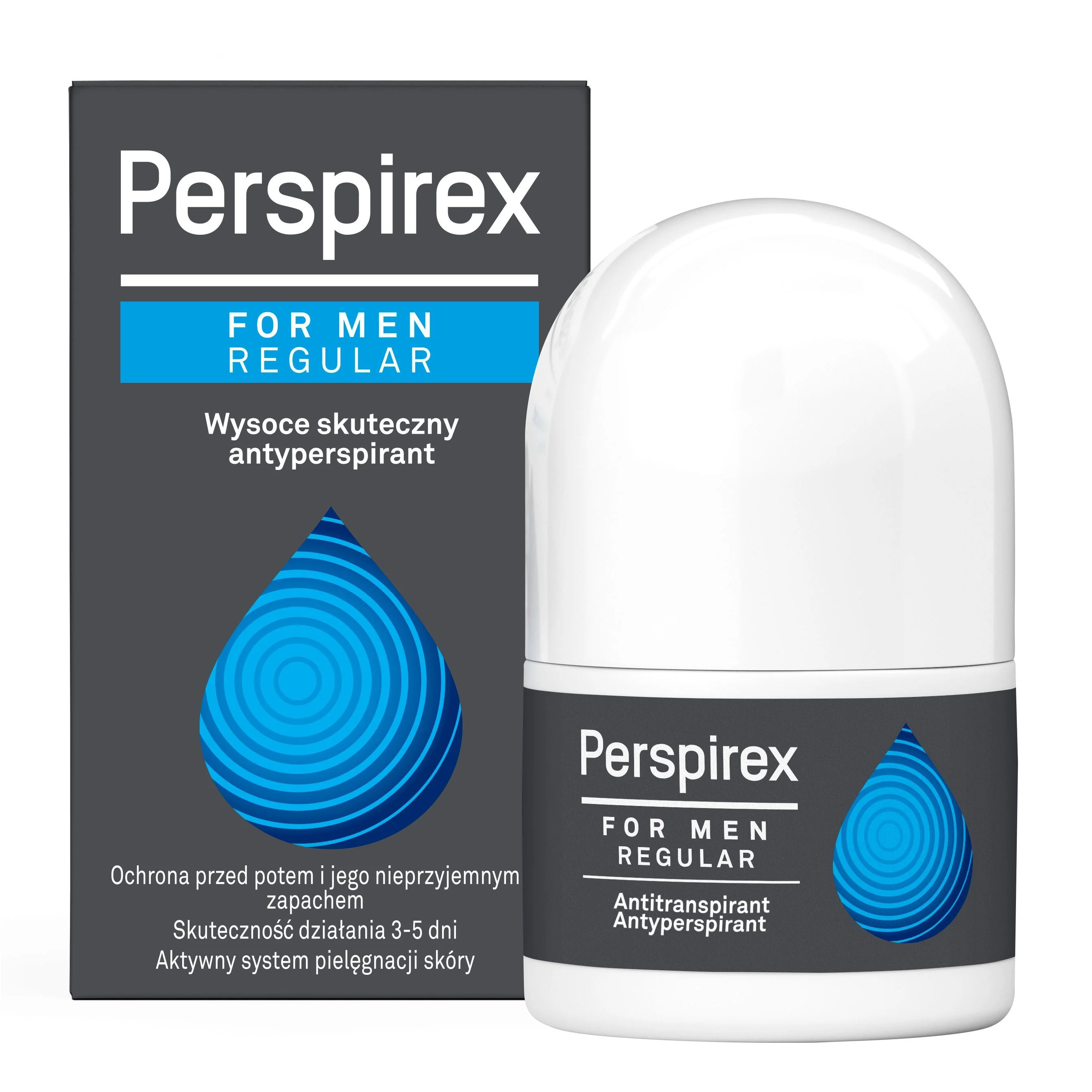 Perspirex For Men Regular antyperspirant w kulce, 20 ml