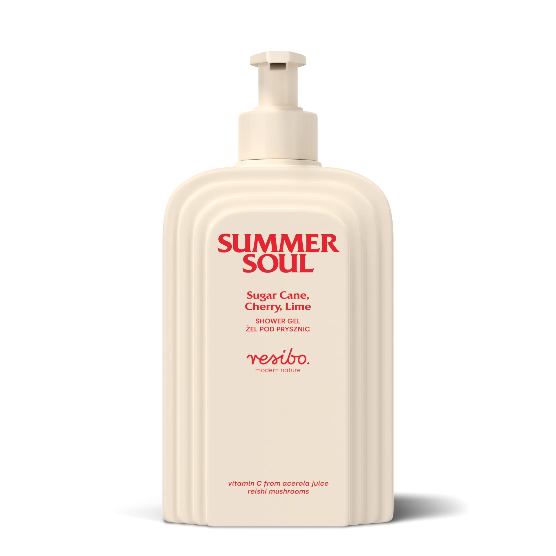 Resibo Summer Soul żel pod prysznic trzcina cukrowa, wiśnia, limonka, 350 ml