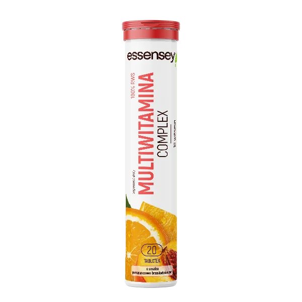 Essensey Witamina C 1000 mg o smaku pomarańczowym, 20 tabletek musujących