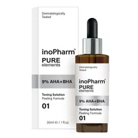 inoPharm Pure Elements peeling do twarzy z kwasami 9% AHA + BHA, 30 ml