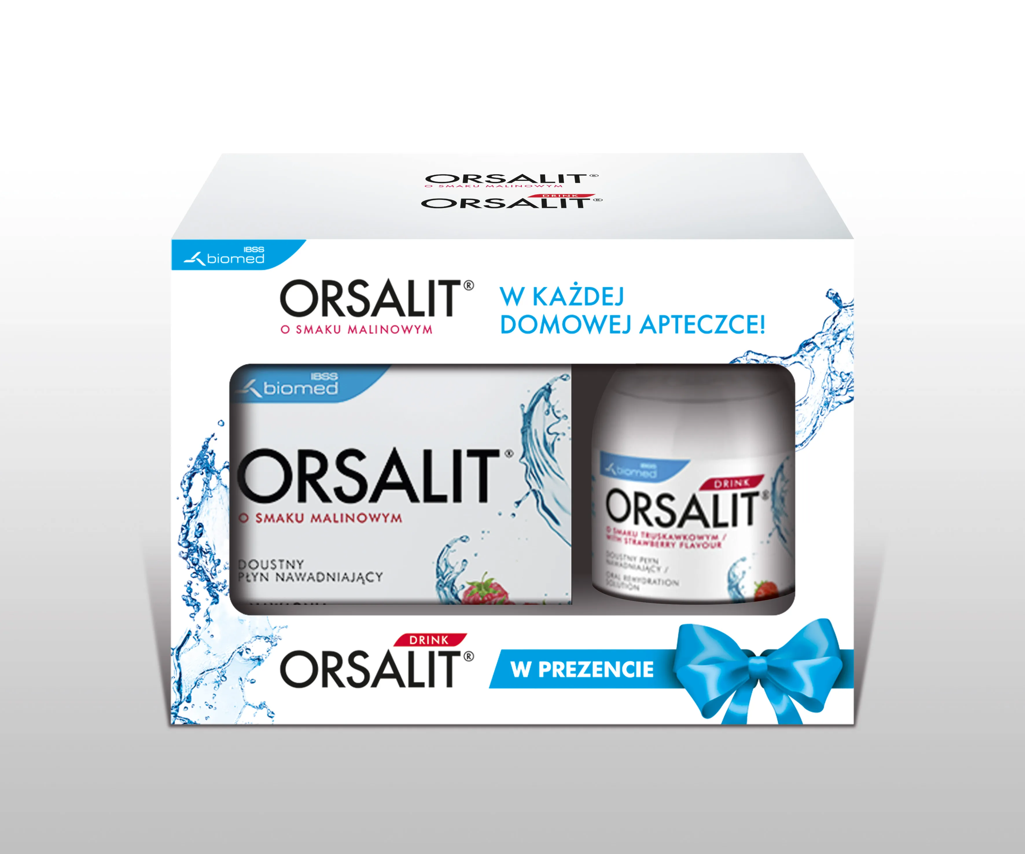 Orsalit o smaku malinowym + Orsalit Drink w promocji, zestaw