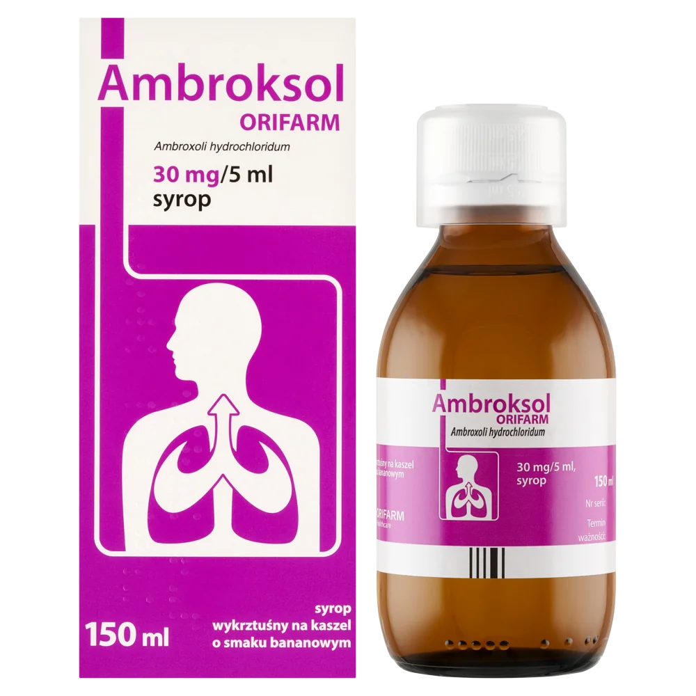 Ambroksol Orifarm 30 mg/5 ml syrop, 150 ml| drmax.pl | Dr. Max