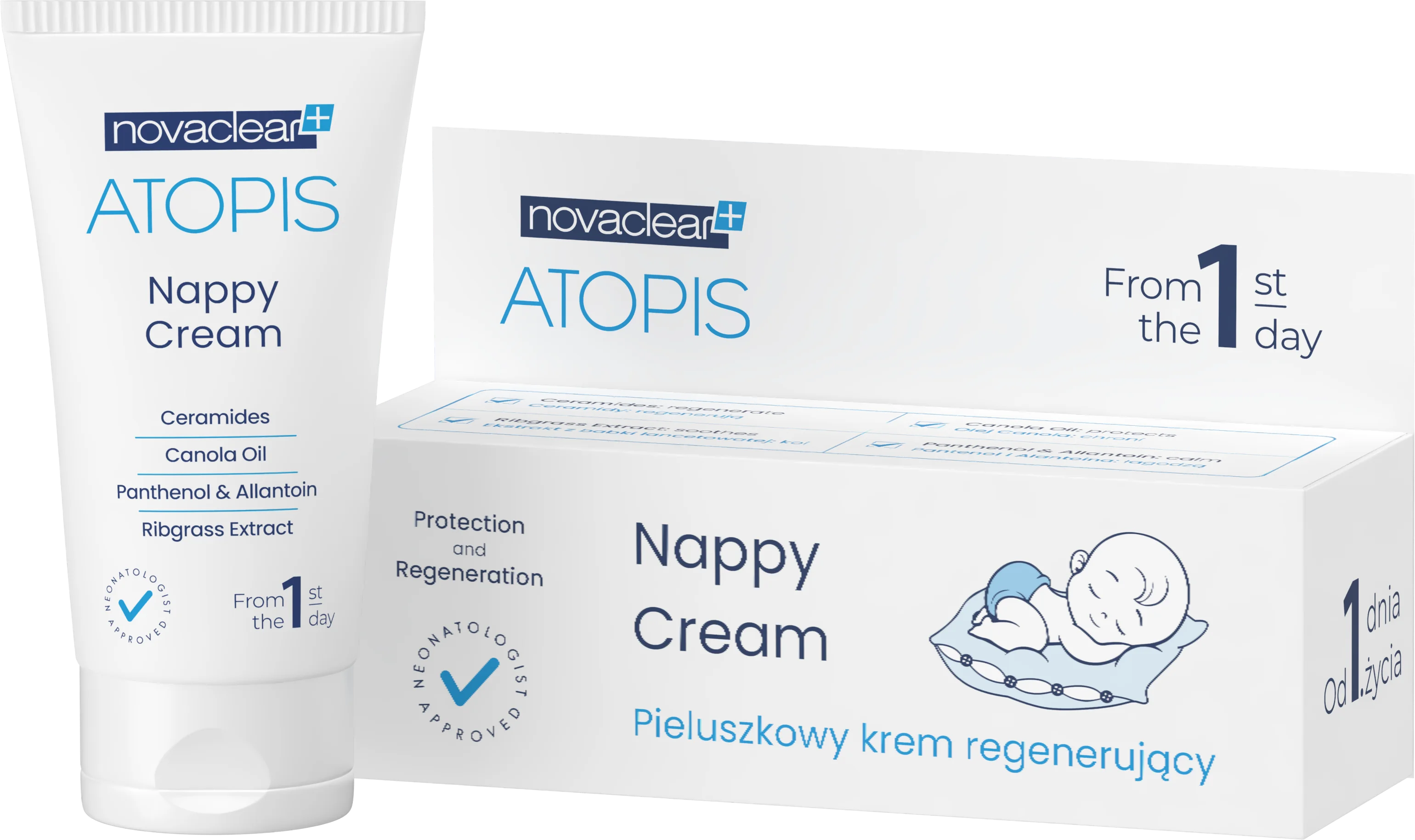 NovaClear Atopis Nappy Cream krem specjalistyczny regenerujący, 50 ml