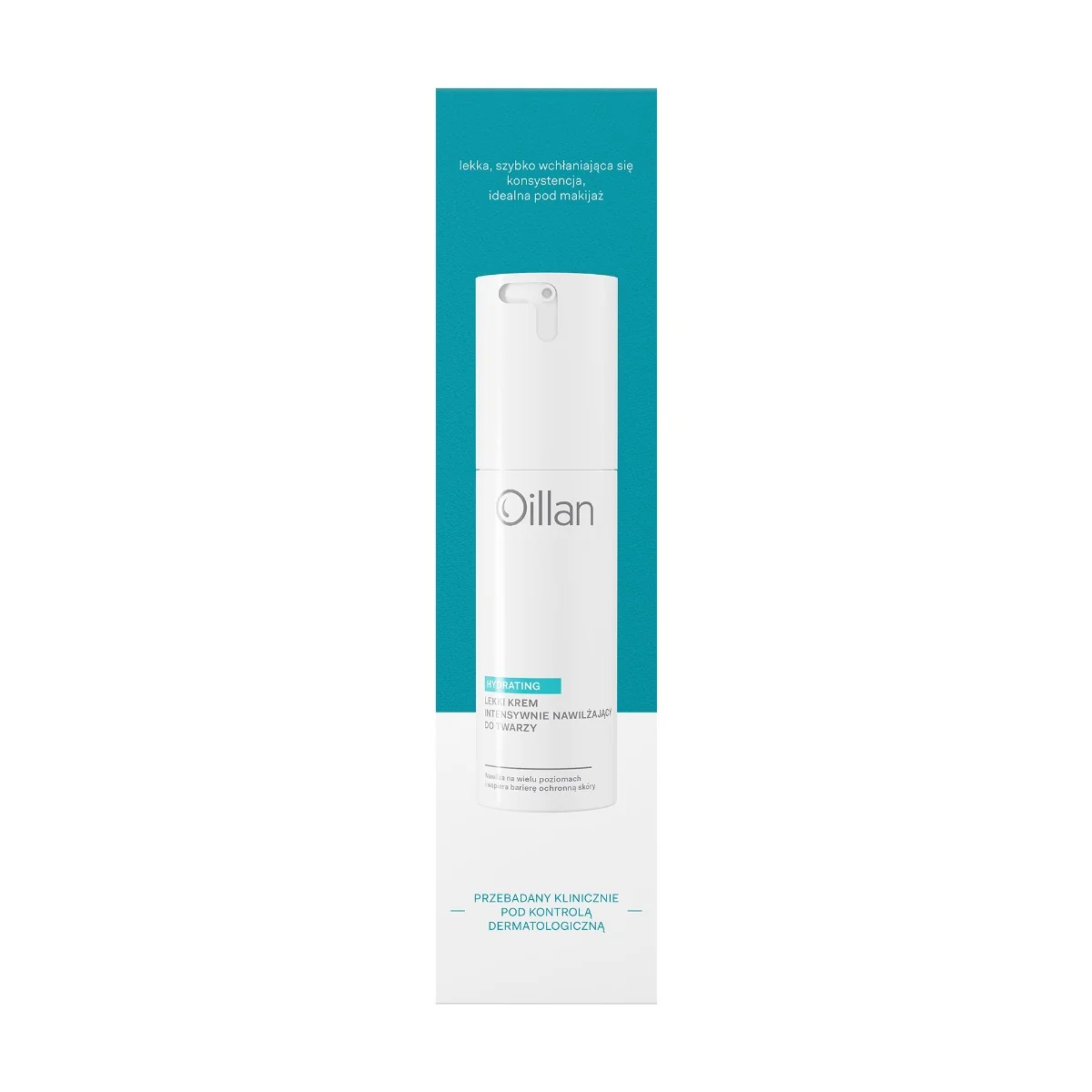 Oillan Hydrating lekki krem intensywanie nawilżający do twarzy, 50 ml