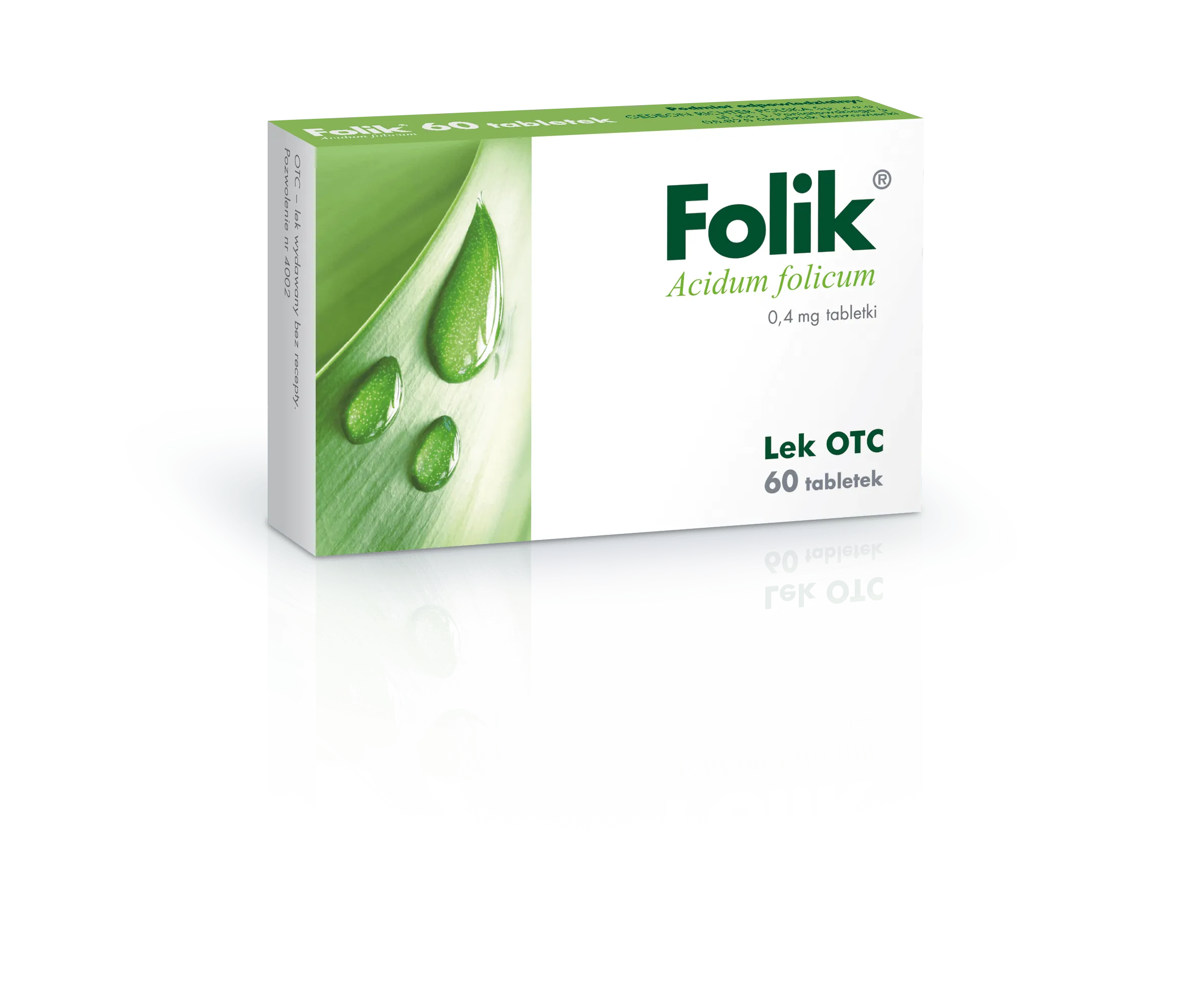 Folik - lek zapobiegający niedoborem kwasu foliowego u kobiet, 60 tabletek