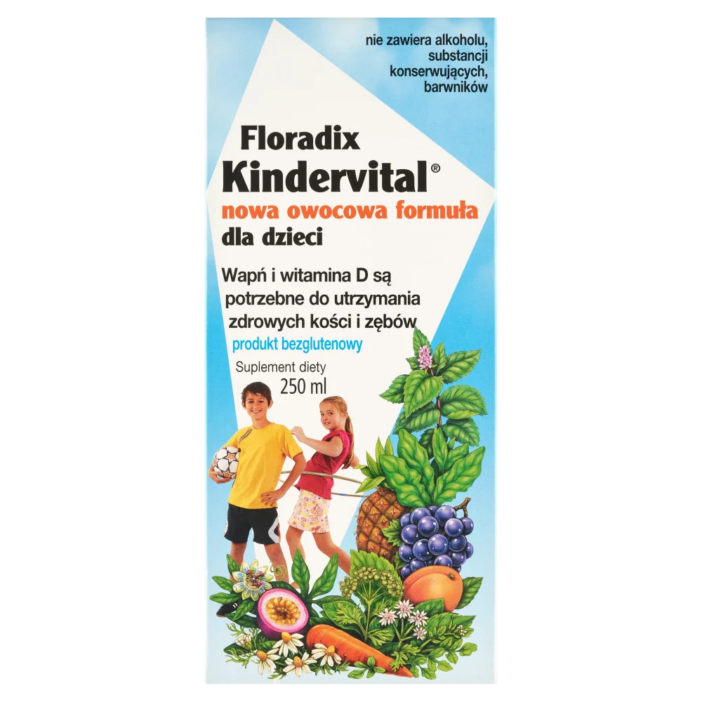 Floradix Kinder Nowa Owocowa Formuła suplement diety, 250 ml
