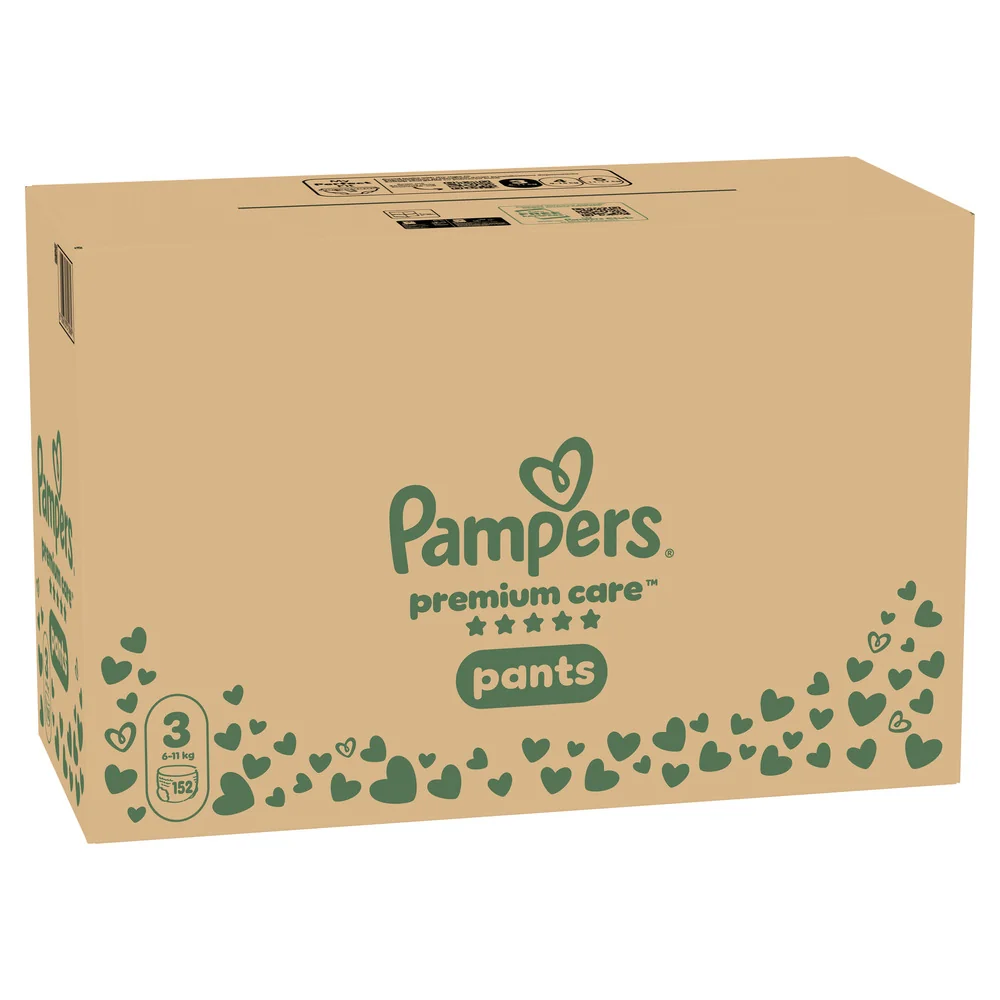 Pampers Premium Care Pants 3 pieluchomajtki, rozmiar 3, 6-11 kg, 152 sztuki