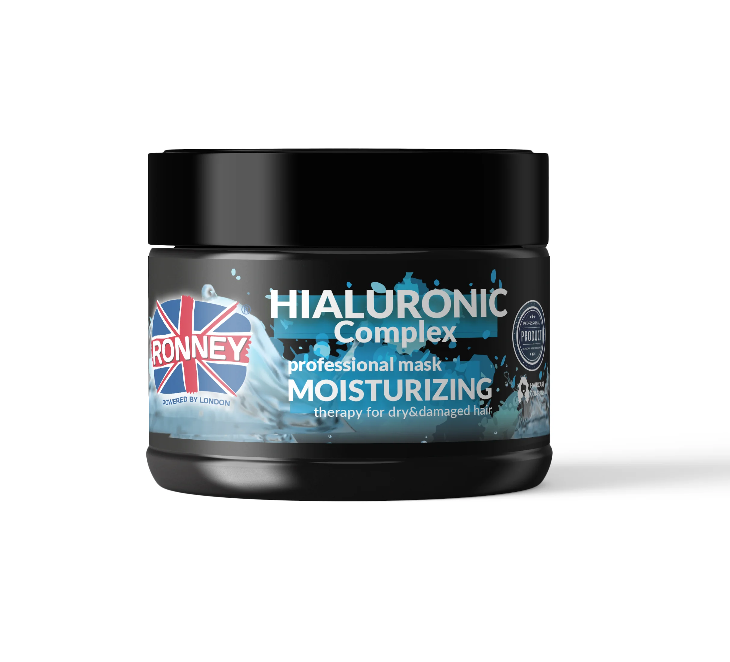 RONNEY Professional Hialuronic Complex Moinsturizing maska nawilżająca do włosów suchych i zniszczonych z kwasem hialuronowym, 300 ml