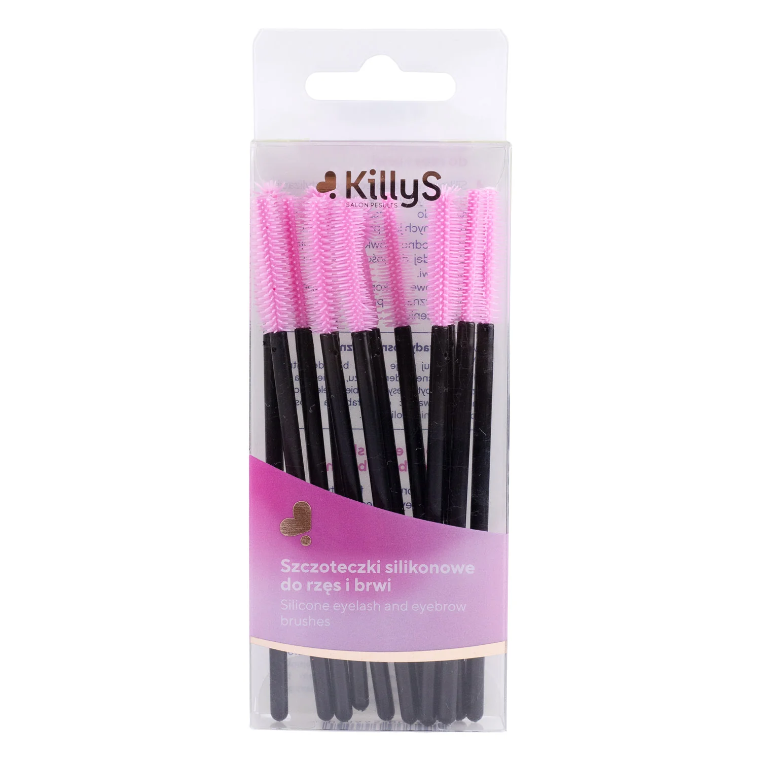KillyS silikonowe szczoteczki do rzęs i brwi, 12 sztuk
