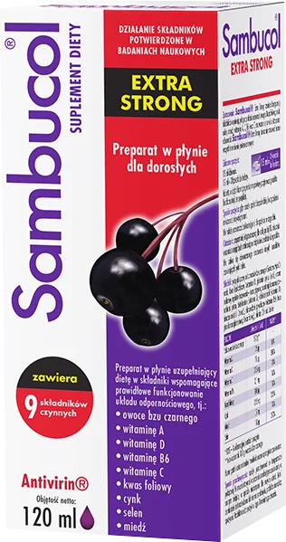 Sambucol Extra Strong płyn, 120 ml