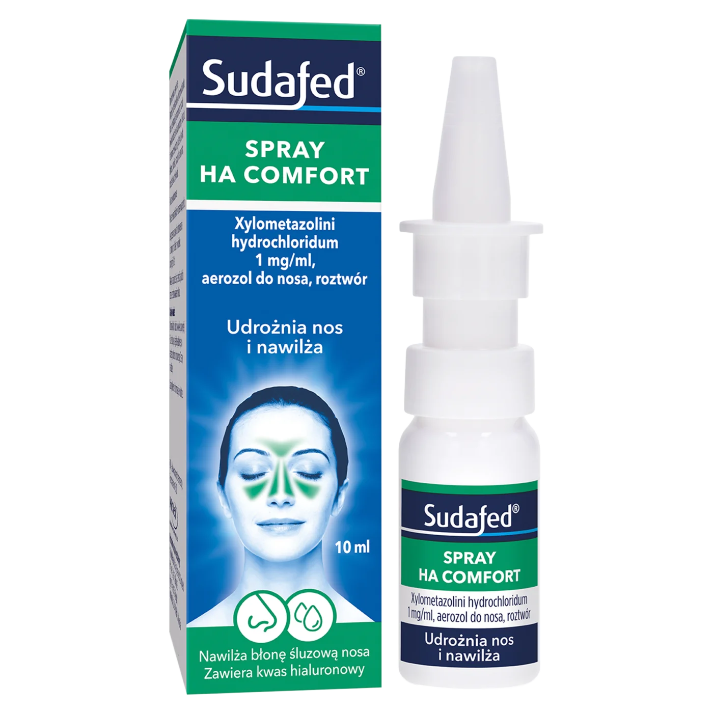 Sudafed Xylospray HA 0,1% (1mg/ml), aerosol do nosa, 10 ml