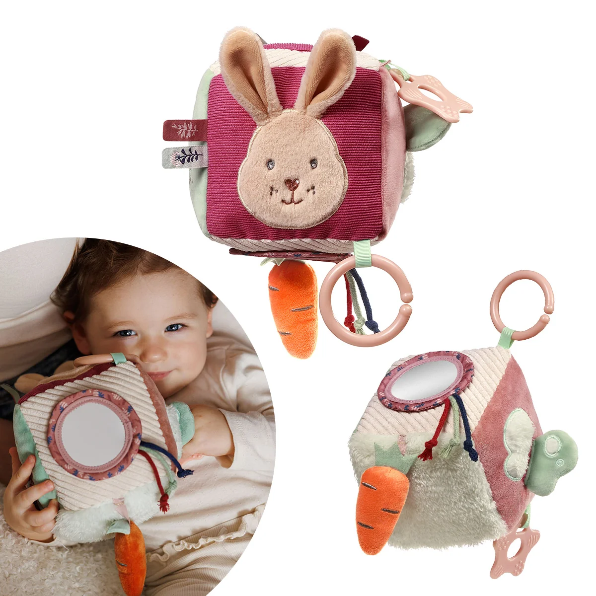 Babyono kostka sensoryczna Rabbit Karo, 1 sztuka