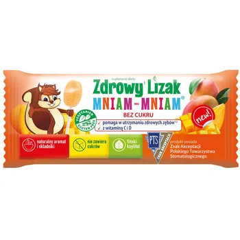 Zdrowy Lizak Mniam-mniam, suplement diety, smak mango, 1 sztuka 