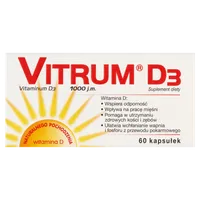 Vitrum D3 1000 j.m., suplement diety, 60 kapsułek