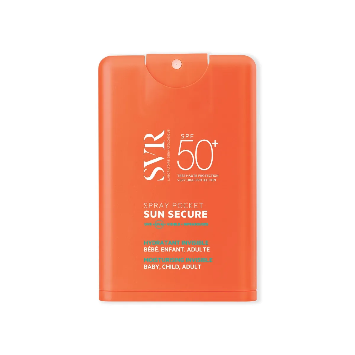 SVR Sun Secure Spray Pocket SPF 50+, ochronny spray kieszonkowy SPF 50+, 20 ml