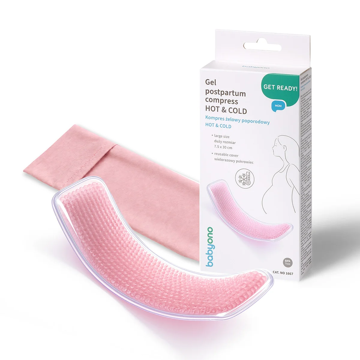 Babyono kompres żelowy poporodowy Hot & Cold, 1 sztuka