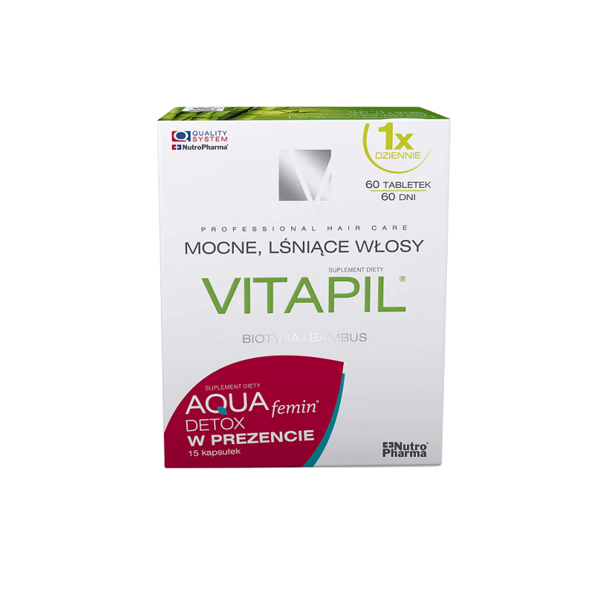 Vitapil + Aqua Femin, suplement diety, 60 tabletek + 15 kapsułek