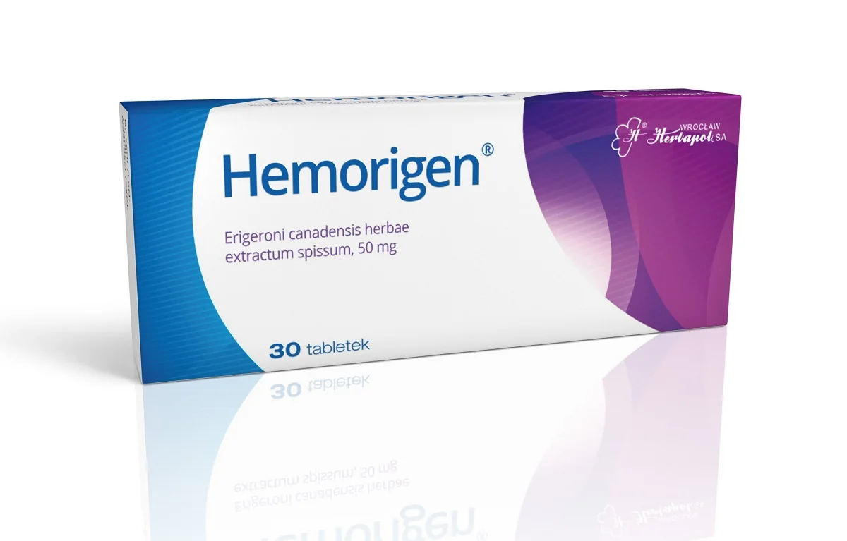 Hemorigen 50 mg 30 tabletek