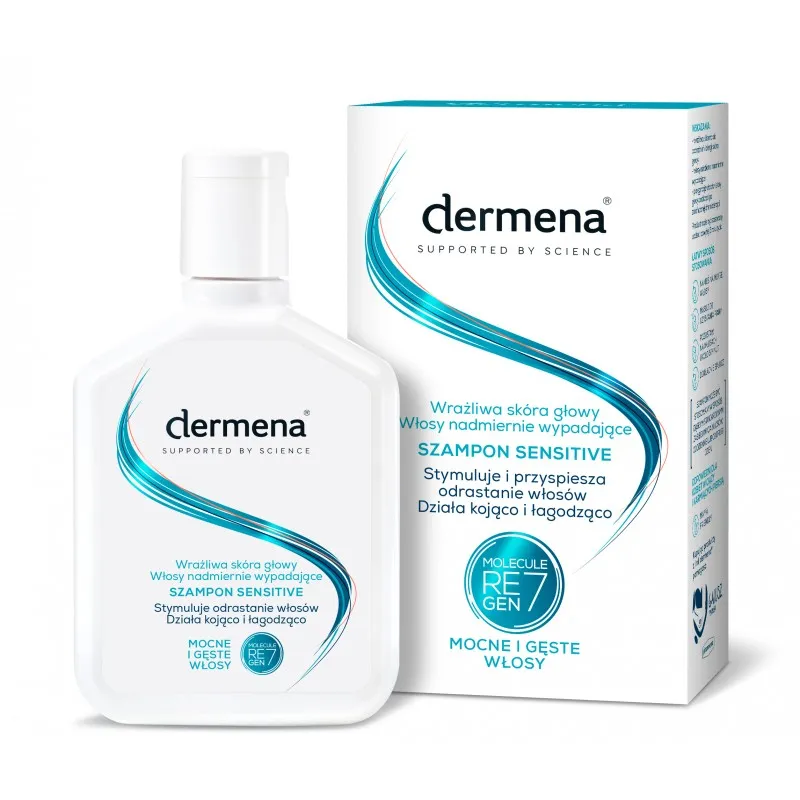 Dermena Sensitive szampon do wrażliwej skóry głowy, 200 ml