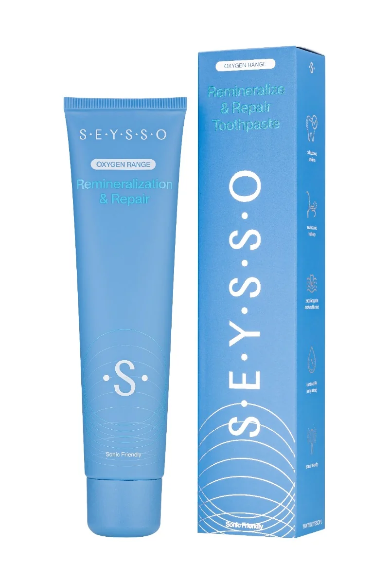 SEYSSO Oxygen Remineralizacja i Odbudowa remineralizująca pasta do zębów, 75 ml